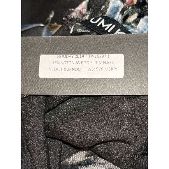 Yumi Kim S Lexington Avenue Smocked Collar Top in Timeless Burnout Velvet NWT - Picture 10 of 10